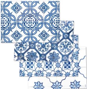 Papiertischsetblock Azulejos