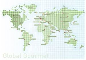 Papiertischsetblock Global Gourmet