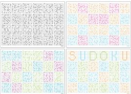 Papiertischsetblock Sudoku