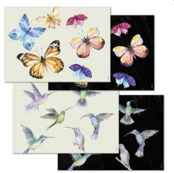 Papiertischsetblock Schmetterlinge