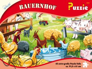 Puzzle 48 extra grosse Teile Bauernhof