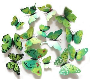 3D Schmetterlinge als Wandekoration mit Magnet