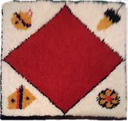 Jassteppich knüpfen aus Schurwolle deutsche und französische Kartensymbole