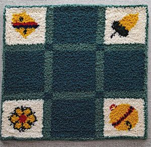 Jassteppich knüpfen aus Schurwolle 