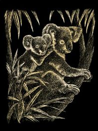Kratzbild Gold - Koalabär