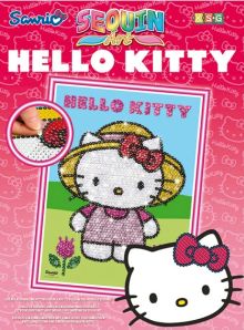 Paillettenbilder Sequin Art - Hello Kitty
