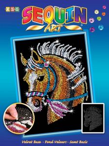 Paillettenbilder Sequin Art - Pferdekopf
